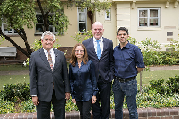 Hon Ken Wyatt MP, Carolyn Mee (Sound Scouts CEO & Founder), Trent Zimmerman MP & Cuauh Moreno (Sound Scouts CTO) at the announcement of the Sound Scouts service agreement on November 16th, 2018.